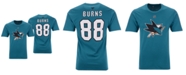 Majestic Men's Brent Burns San Jose Sharks Authentic Stack Name & Number T-Shirt